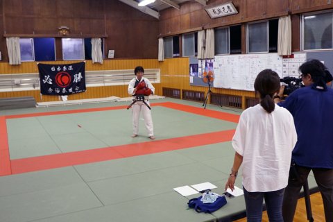 テレビ愛媛 EBC LiveNews「Dream+」 取材収録 by 今治拳友会