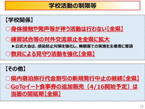 新型コロナウイルス感染症の感染拡大回避に向けた取組等（愛媛県）