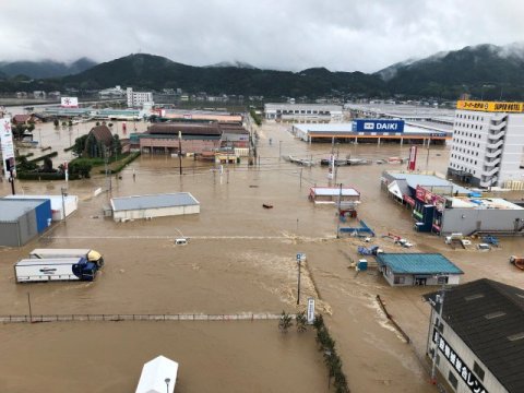 西日本豪雨、愛媛県連盟強化練習(7月)