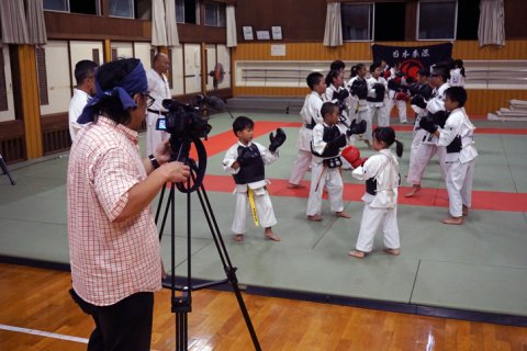 テレビ愛媛「EBCプライムニュース」 取材 by 今治拳友会