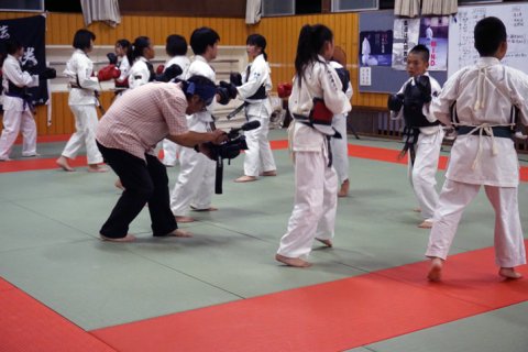 テレビ愛媛「EBCプライムニュース」 取材 by 今治拳友会