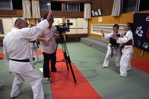 テレビ愛媛「EBCプライムニュース」 取材 by 今治拳友会