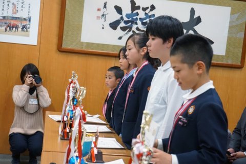 今治市長全国優勝報告並びに表敬訪問