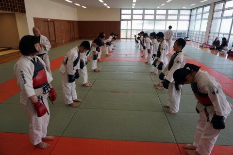 愛媛県日本拳法連盟強化練習・卒団式