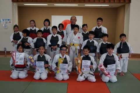 愛媛県日本拳法連盟強化練習・卒団式