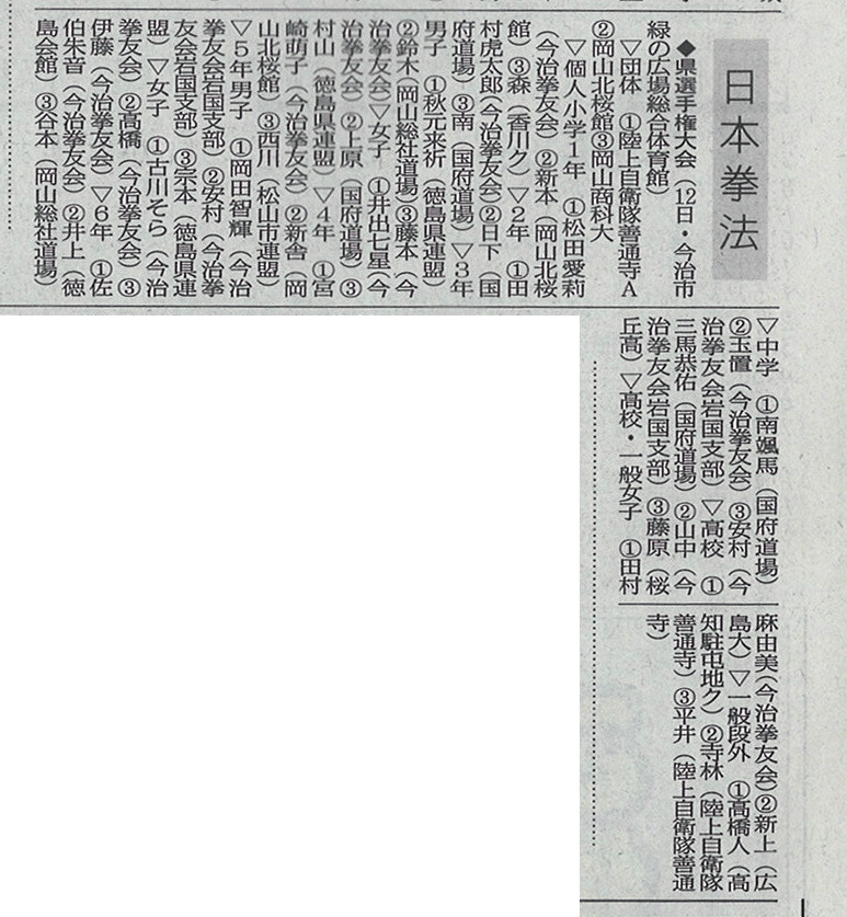 【愛媛県大会】愛媛新聞「Soortsえひめ」