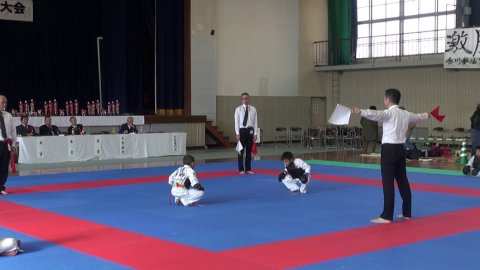 2018日本拳法岡山県決勝戦(小学2年生) by 今治拳友会