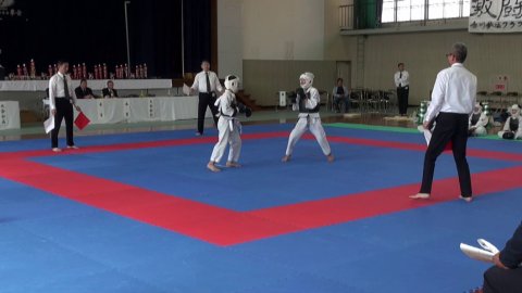 2018日本拳法岡山県大会三位決定戦(小学6年生) by 今治拳友会