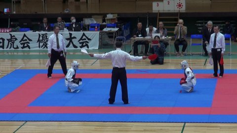 2018日本拳法白虎会大会決勝戦(小学高学年女子) by 今治拳友会