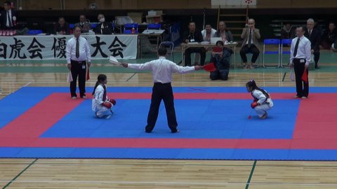 2018日本拳法白虎会大会決勝戦(小学中学年女子) by 今治拳友会