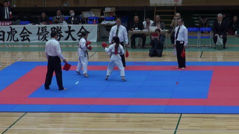 2018日本拳法白虎会大会決勝戦(小学中学年女子) by 今治拳友会