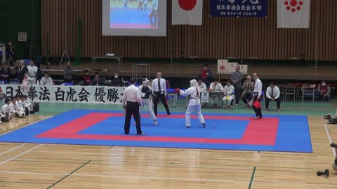 2020日本拳法白虎会大会決勝戦(中学1・2年生女子) by 今治拳友会