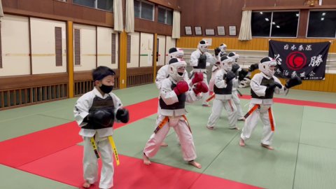 今治拳友会稽古はじめ　CHALLENGE