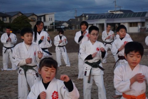 今治拳友会冬の祭典 第一部 第11回寒稽古