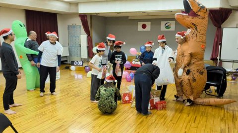 2025今治拳友会クリスマス稽古、稽古納め