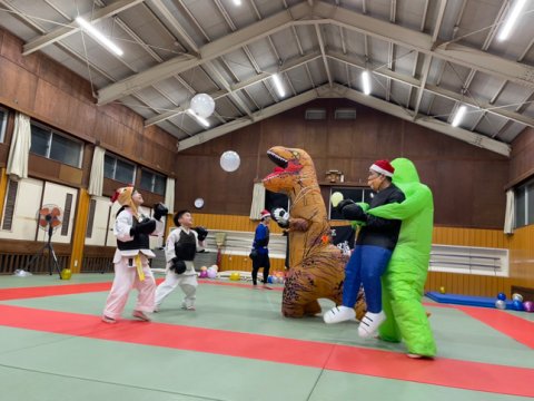 2025今治拳友会クリスマス稽古、稽古納め