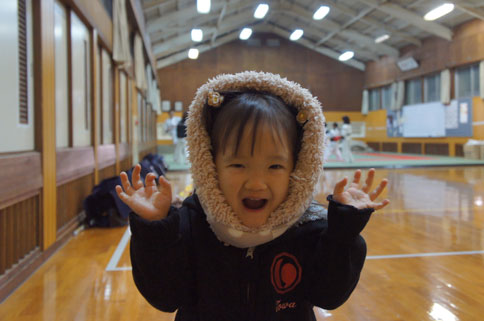 寒くない、寒くな～い？。とわの「わぉん！」(笑)